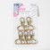 Metal carbine, 41 × 30 mm / 25 × 2.5 mm, 5 pcs, gold color