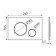 Alcadrain M671 control button, for hidden installation systems, xrom-gambon