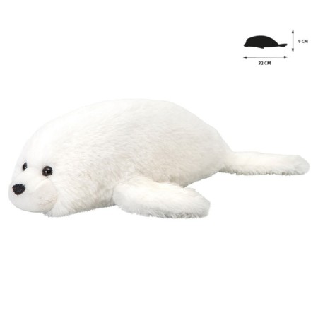 Soft toy "White Seal", 9 cm-3