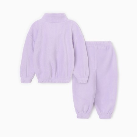 Children's costume (sweatshirt, trousers) minku lilac color, height 80-86-11
