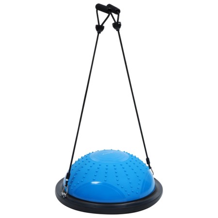 Half -sphere BOSU gymnastic onlytop, massage, with a pump, 46x20 cm, blue color is blue-2