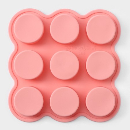 Baking uniform “Circle”, 15.5 × 15.5 × 2 cm, 9 cells, color mix-3