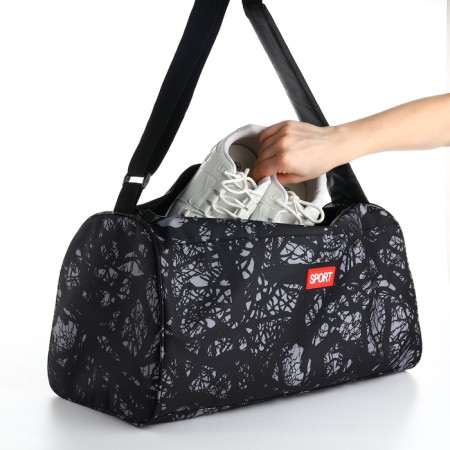 Sports bag, Textura, average size, color gray-6