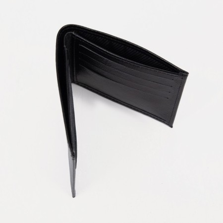 Male purse without fastening, black color-4