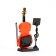 Clock - alarm clock "Trushing with a puppeter", discrete move, d -6.5 cm, 11.6 x 21 cm, aa