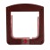 Animal door with 4 modes, opening 15x15.5 (total 22.5x20 cm), dark brown