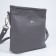 Bag Cross-Bodi with a zipper, gray color