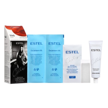 Hair Extension Carriage Estel Celebrity tone 7/45 Titian