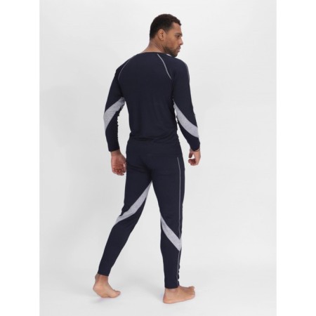 Male thermal underwear, size 46-48, dark blue color-12