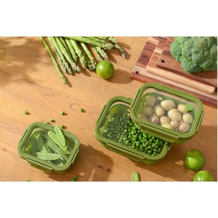 Container for baking, storage and carrying of products in the Smart Solutions cover, green color, 640 ml-20