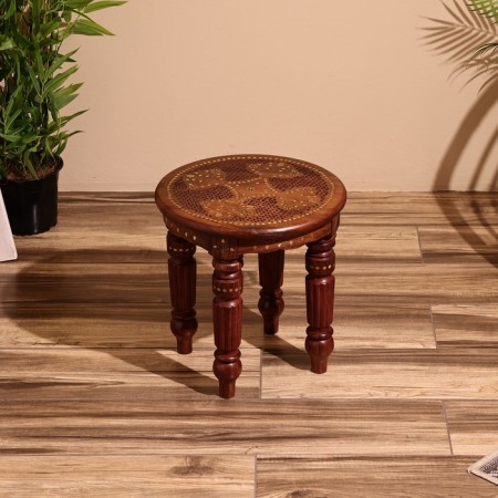 Coffee table 38x38x38 cm, tree shisham-1
