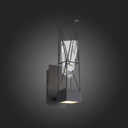 Sconces st. SL815.301.01. Progetto. 1x6 W, LED, 4000K, 594 LM, 9.1x33 cm, color gray graphite-2