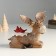 Souvenir Polystone "Losik color of cinnamon with red birds on the back" 11x16.5x16 cm