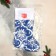 A toe for gifts "with ornament" 26x40 cm, blue