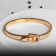 Bracelet "frame" belt, color gold, d = 6.6