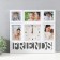 Multipher with the clock "Friends" plastic, 5 photos (10x15/3 pcs, 10x10/2 pcs), col. white