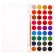 Watercolor paints 36 colors, round, dialing dials 23 mm, with a brush, plastic pencil case, calligrata top