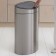 Garbage bucket Brabantia Touch Bin New, Steel color, 40 liters