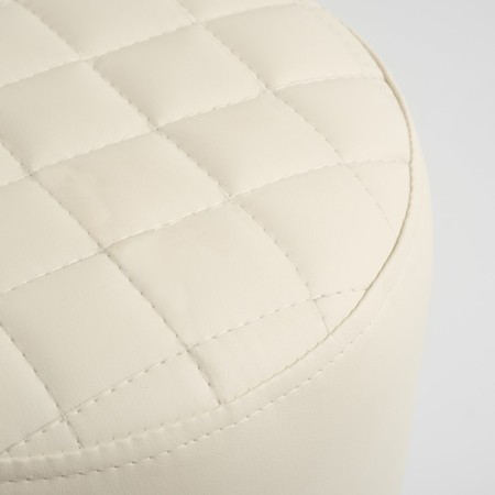 Puff "Yokki", eco -leather cream-3