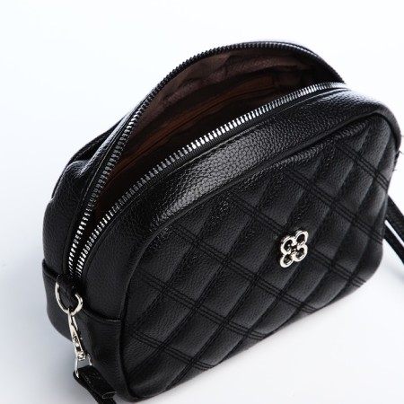 Bag Cross-Bodi with a zipper, black color-5