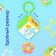 Suspension - cube "kids", rustling, with a teething, 8 cm., Types of mix, crumbs