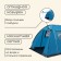 Tart tourist tent, camping maclay montana 5, 5-seater, with vestibule