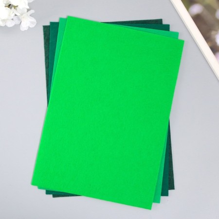 A set of soft felt "Astra" (4 pcs) Assorted, 1 mm, 170 gr. 20x30 cm