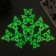 Magnet Plastic "Butterflies luminous with cut -out patterns" set of 12 pcs 8; 10; 12 cm