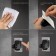 Holder for shower watering can Zein Z104, adjustable, self -adhesive, black