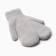 Women's mittens for claim Minaku smooth 22 cm gray