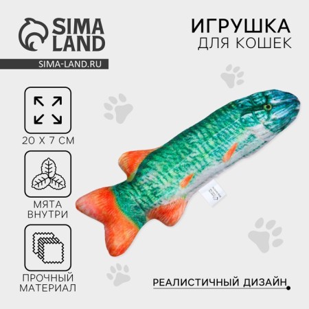 A toy for cats with mint "pike", 20 x 7.1 cm