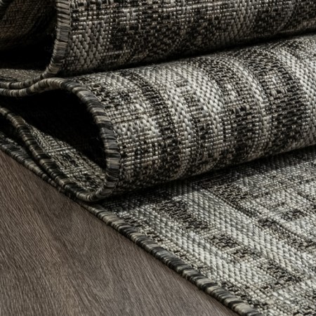 Rectangular carpet Merinos Kair, size 100x200 cm, Gray color-3