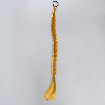 Braid on the elastic band "blonde", length 70 cm-3