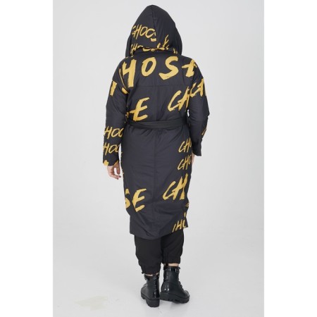 Female coat, size 60, yellow color-4