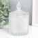 Casket Glass "Rombs and Dome" Pearl 14x8.2x8.2 cm