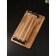 Gift set for the supply of barbecue: a board-board 44 × 24 × 5.5 cm, skewer 3 pcs, dough, birch