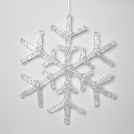LED figure "Snowflake" 39 cm, acrylic, 50 LED, 220 V, glow warm white-1