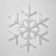 LED figure "Snowflake" 39 cm, acrylic, 50 LED, 220 V, glow warm white