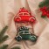 Decoration Christmas tree "machine Color" (set 2 pcs) 9x5x7 cm, green red
