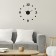 Watching interior, 3D, silent, sticker, large, D-40 cm