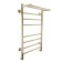 Water towels Domoterm "Medea" P8, 500x800 mm, with a shelf, gold
