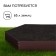 Gavelous flowerbed, d = 80 cm, h = 15 cm, brown, Greengo