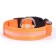 Collar with backlight size S, Osh 35-43 x 2.5 cm, 3 lumines of the glow orange