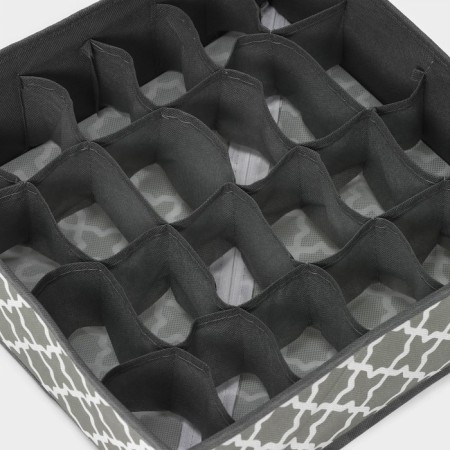 Organizer for storage of underwear "Grange", 24 cells, 33 × 32 × 10 cm, color gray color-1