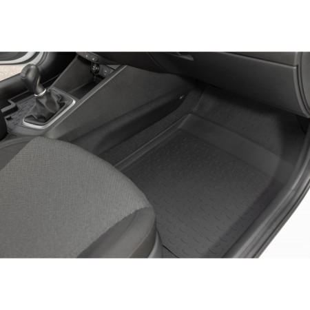 Rubber rugs with high side for Kia Rio III, 2011-2017-2