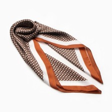 Women's scarf minku 70*70 cm, coffee