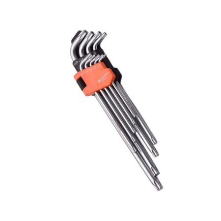 Набор ключей имбусовых HARDEN 540607, TORX, CrV, 9 шт., 23 см