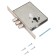 The cut -shaped lock without handles "Elbor" lazulite 1.01.03.0.0 b/o, under c/fur, color nickel