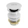 Bottom valve Zein B2, 1 1/4 ", a large button, for a shell, chrome