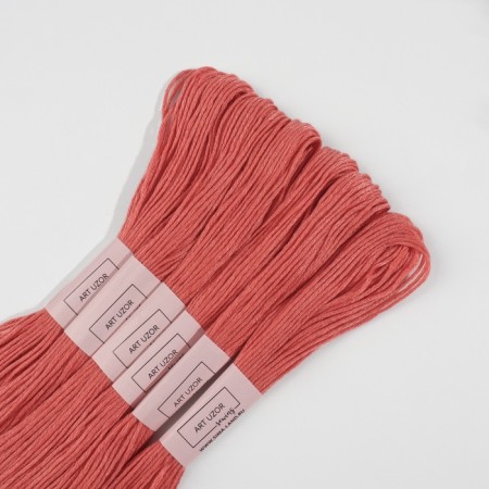 Set of threads Muline No. 3712, 8 ± 1 m, 6 pcs, salmon color-2